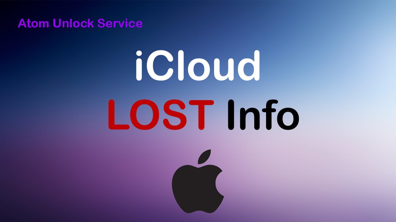 The information is lost. ICLOUD Lost. ICLOUD фото.