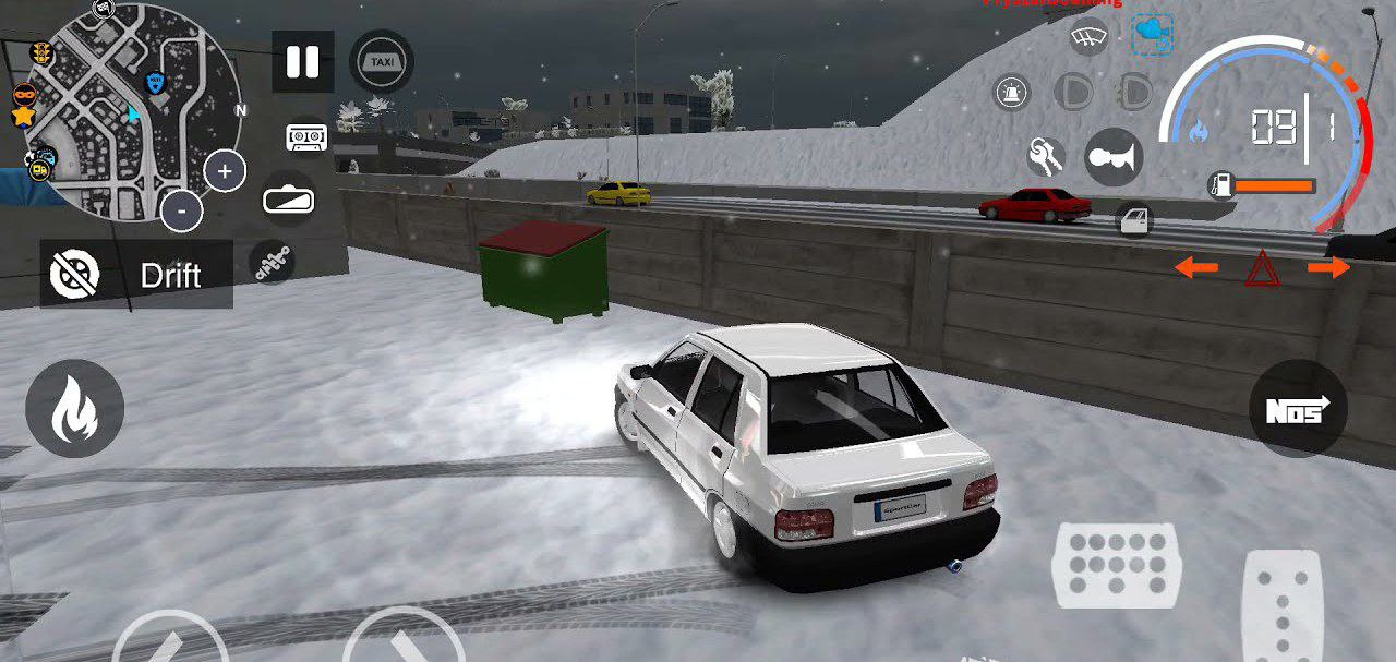 Sports car 3 taxi police