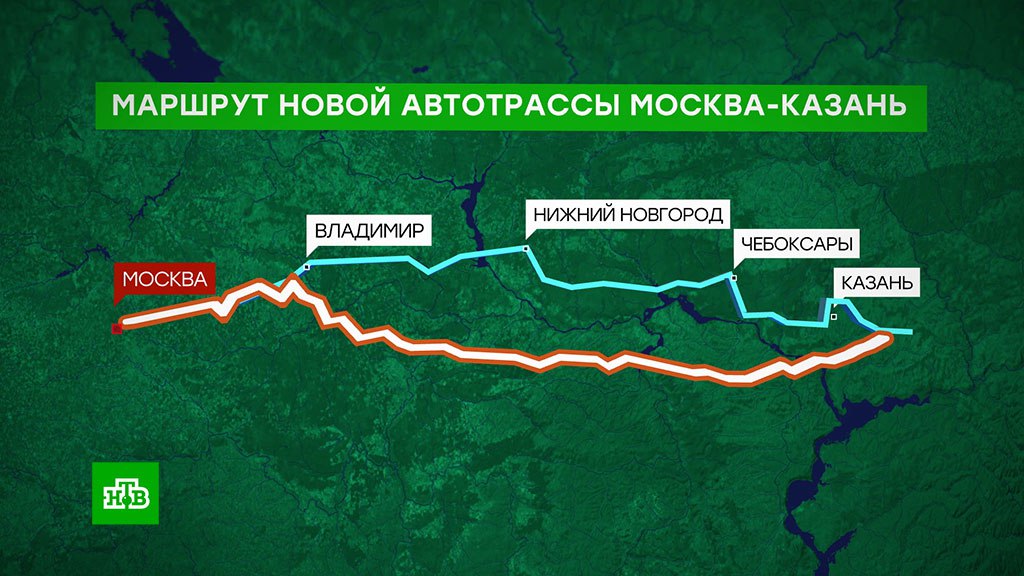 Автомагистраль москва екатеринбург схема